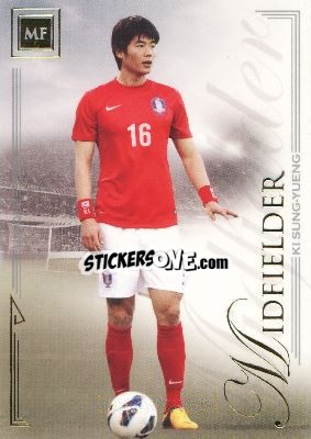 Sticker Ki Sung-Yueng - World Football UNIQUE 2014 - Futera
