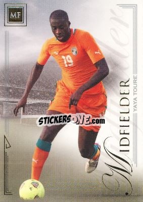Sticker Yaya Toure - World Football UNIQUE 2014 n. 62 - Futera