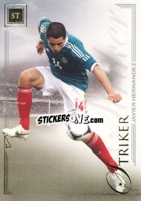 Sticker Javier Hernandez - World Football UNIQUE 2014 n. 72 - Futera