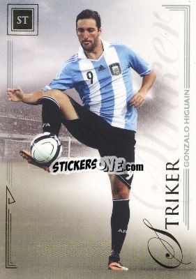 Sticker Gonzalo Higuain - World Football UNIQUE 2014 n. 73 - Futera