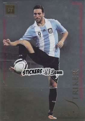 Sticker Gonzalo Higuain - World Football UNIQUE 2014 n. 73s - Futera