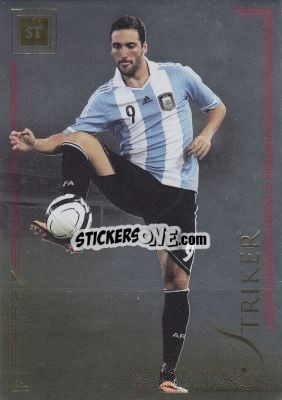 Sticker Gonzalo Higuain - World Football UNIQUE 2014 - Futera