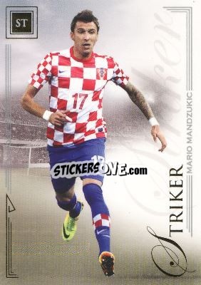 Cromo Mario Mandzukic - World Football UNIQUE 2014 - Futera