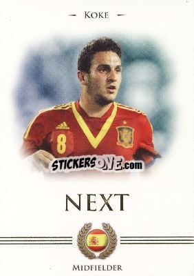 Sticker Koke - World Football UNIQUE 2014 n. 94 - Futera