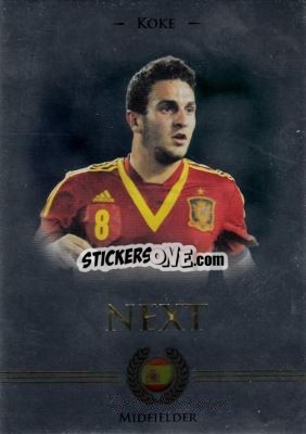 Sticker Koke - World Football UNIQUE 2014 n. 94t - Futera