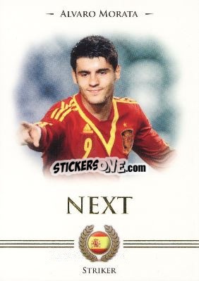 Sticker Alvaro Morata - World Football UNIQUE 2014 n. 98 - Futera