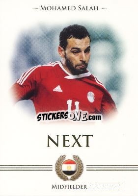 Sticker Mohamed Salah - World Football UNIQUE 2014 - Futera