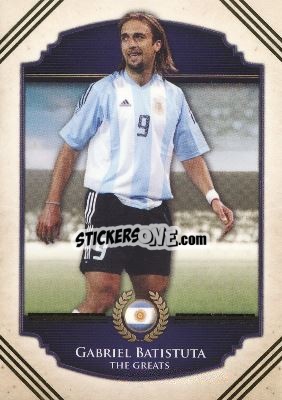 Sticker Gabriel Batistuta - World Football UNIQUE 2014 n. 101 - Futera