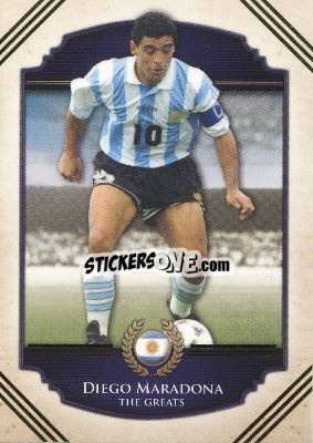 Sticker Diego Maradona - World Football UNIQUE 2014 n. 111 - Futera