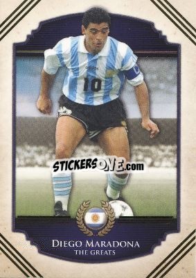 Sticker Diego Maradona - World Football UNIQUE 2014 - Futera