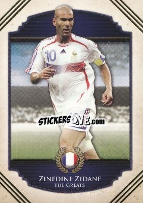 Sticker Zinedine Zidane - World Football UNIQUE 2014 n. 120 - Futera