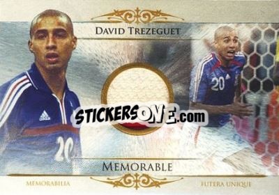 Sticker David Trezeguet - World Football UNIQUE 2014 n. MEM03b - Futera