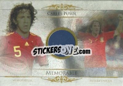Sticker Carles Puyol - World Football UNIQUE 2014 - Futera