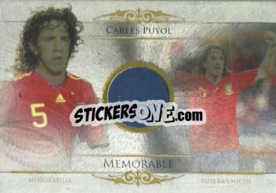 Cromo Carles Puyol - World Football UNIQUE 2014 - Futera