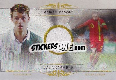 Sticker Aaron Ramsey - World Football UNIQUE 2014 - Futera