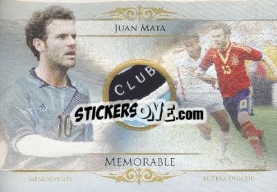 Cromo Juan Mata - World Football UNIQUE 2014 - Futera