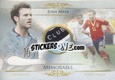 Sticker Juan Mata - World Football UNIQUE 2014 n. MEM22b - Futera