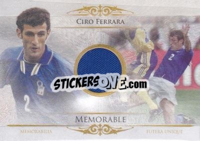 Figurina Ciro Ferrara - World Football UNIQUE 2014 - Futera