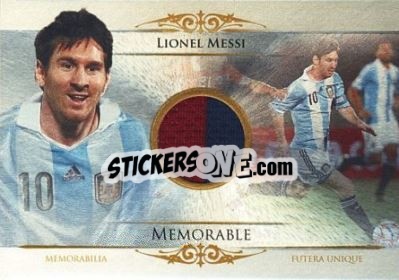 Sticker Lionel Messi - World Football UNIQUE 2014 - Futera