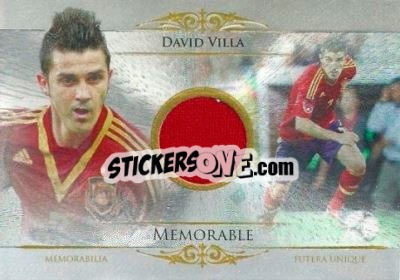 Sticker David Villa - World Football UNIQUE 2014 - Futera