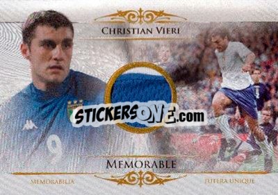 Sticker Christian Vieri - World Football UNIQUE 2014 n. MEM56b - Futera