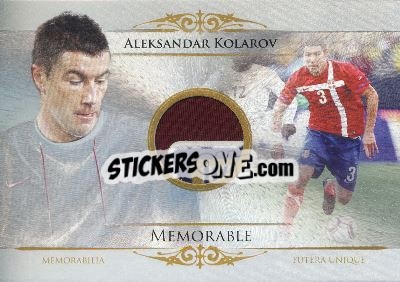 Sticker Aleksandar Kolarov - World Football UNIQUE 2014 n. MEM65b - Futera