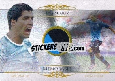 Sticker Luis Suarez - World Football UNIQUE 2014 - Futera