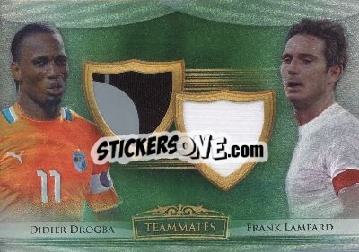 Sticker Didier Drogba / Frank Lampard - World Football UNIQUE 2014 - Futera