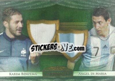 Sticker Karim Benzema / Angel Di Maria - World Football UNIQUE 2014 n. TM02 - Futera