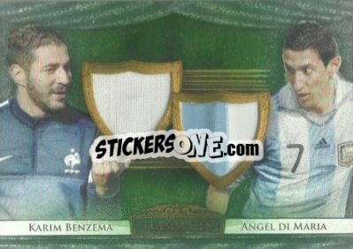 Sticker Karim Benzema / Angel Di Maria - World Football UNIQUE 2014 n. TM02b - Futera