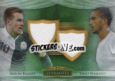 Sticker Aaron Ramsey / Theo Walcott - World Football UNIQUE 2014 - Futera