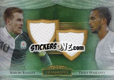 Cromo Aaron Ramsey / Theo Walcott - World Football UNIQUE 2014 - Futera