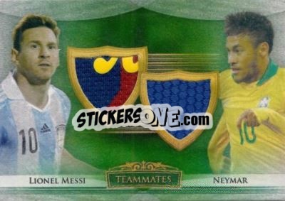 Sticker Lionel Messi / Neymar - World Football UNIQUE 2014 n. TM19 - Futera