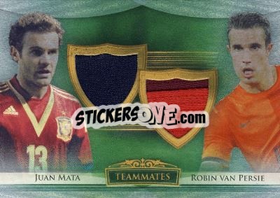 Sticker Juan Mata / Robin van Persie - World Football UNIQUE 2014 - Futera