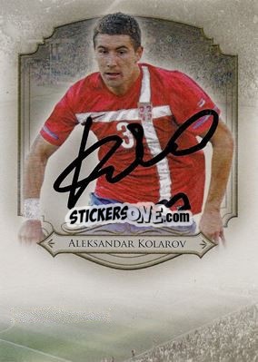 Sticker Aleksandar Kolarov - World Football UNIQUE 2014 n. T55 - Futera
