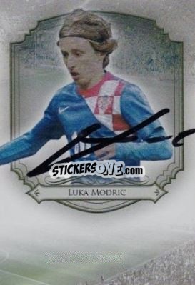 Sticker Luka Modric - World Football UNIQUE 2014 - Futera