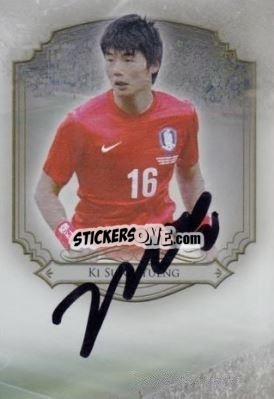 Sticker Ki Sung Yueng - World Football UNIQUE 2014 - Futera