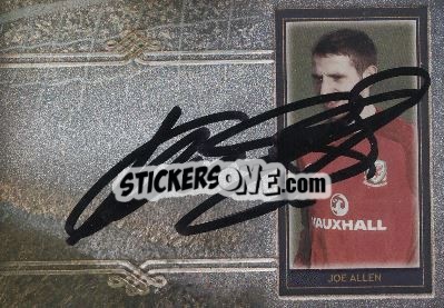 Sticker Joe Allen - World Football UNIQUE 2014 - Futera