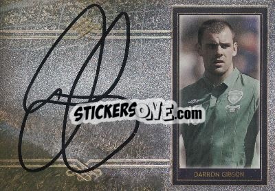 Sticker Darron Gibson - World Football UNIQUE 2014 - Futera