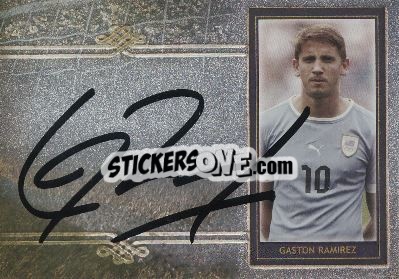 Sticker Gaston Ramirez - World Football UNIQUE 2014 n. MA17 - Futera