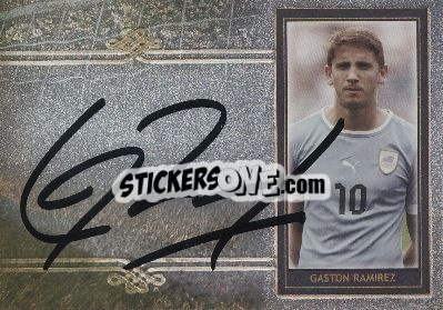 Cromo Gaston Ramirez - World Football UNIQUE 2014 - Futera