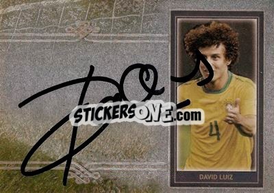 Sticker David Luiz - World Football UNIQUE 2014 - Futera