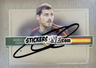 Sticker Iker Casillas - World Football UNIQUE 2014 n. CQ28 - Futera
