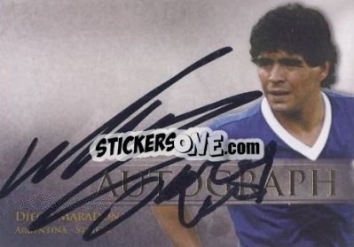 Sticker Diego Maradona - World Football UNIQUE 2014 - Futera