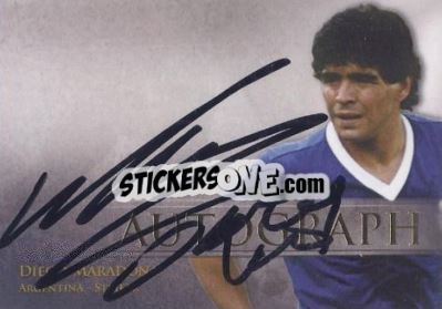 Sticker Diego Maradona - World Football UNIQUE 2014 n. V09 - Futera