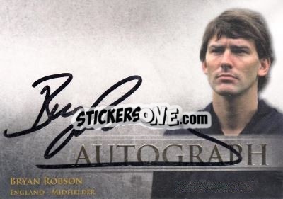 Sticker Bryan Robson - World Football UNIQUE 2014 n. V16 - Futera