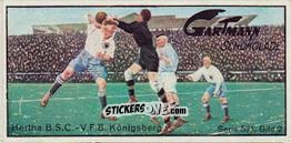Cromo Hertha B.S.C. - V.F.B. Königsberg - Snapshots From Football (571) 1924
 n. 2 - Gartmann Chocolate
