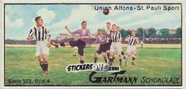 Cromo Union Altona - St. Pauli Sport - Snapshots From Football (571) 1924
 n. 4 - Gartmann Chocolate
