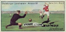 Figurina Duisburger Spielverein - Altona 93 - Snapshots from Football (590) 1924
 n. 5 - Gartmann Chocolate
