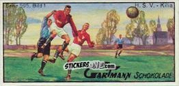 Sticker H.S.V. - Kilia - Snapshots from Football (595) 1924
 n. 1 - Gartmann Chocolate
